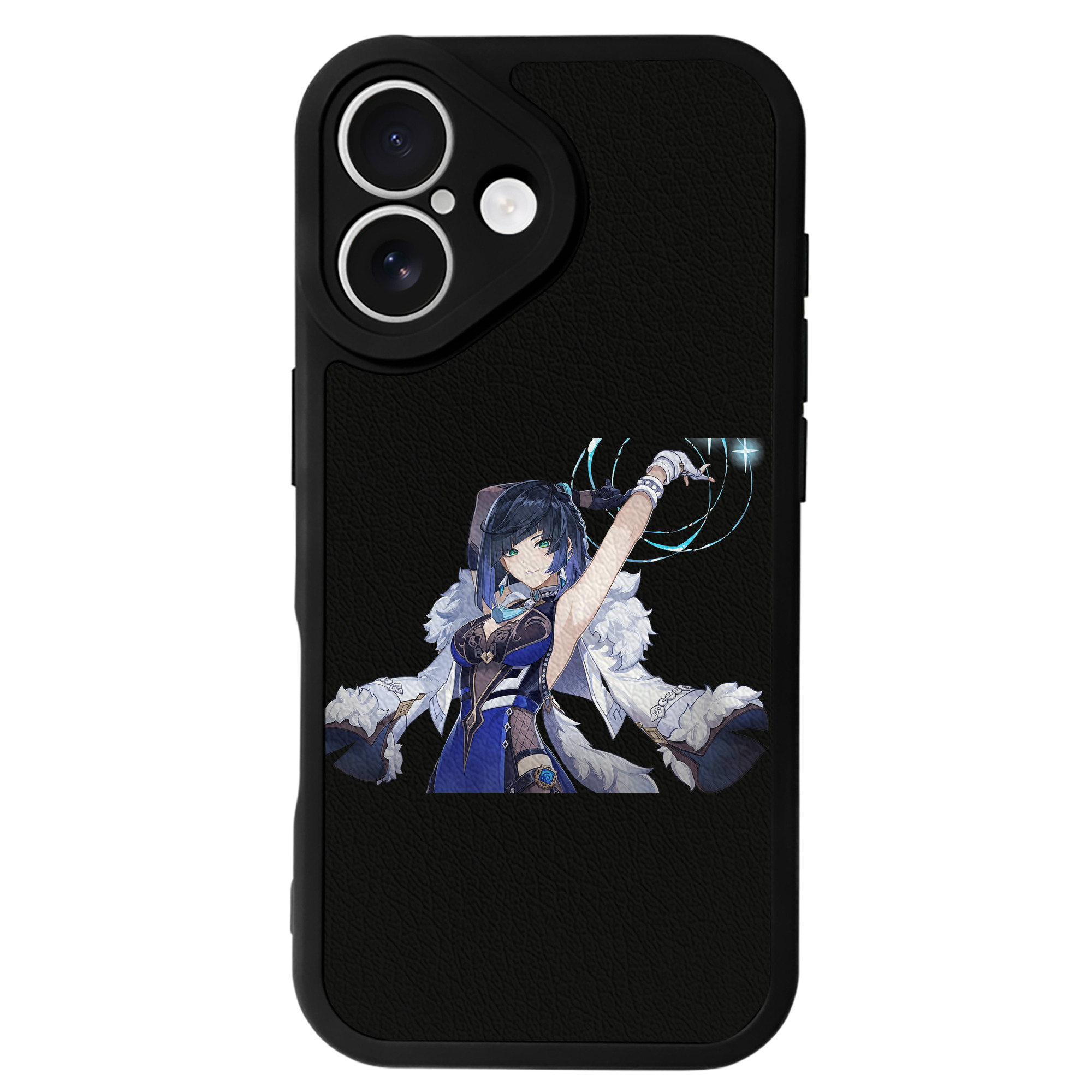 げんし神 夜兰 やらん genshin Yaran 【iPhone 16シリーズ対応】シリコンスマホケース（レザー調） 材質：シリコン